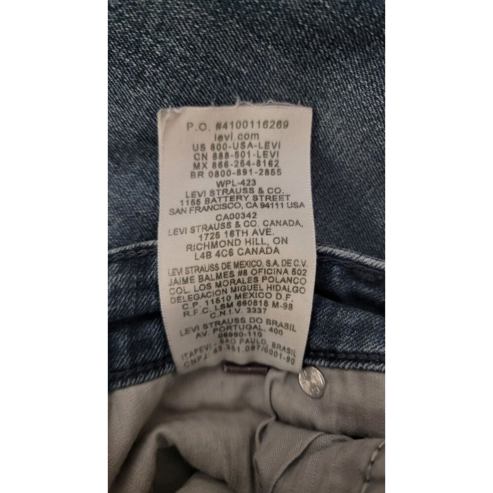 Levis Womens Bootcut Denim Jeans Size 5 Distressed Hem - Picture 9 of 9